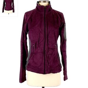 Columbia Interchange Fleece Jacket Women's Size Medium M Purple Zipper Pockets